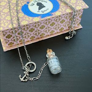 Urban Outfitters | Message in a bottle necklace